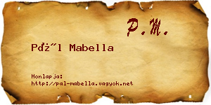 Pál Mabella névjegykártya